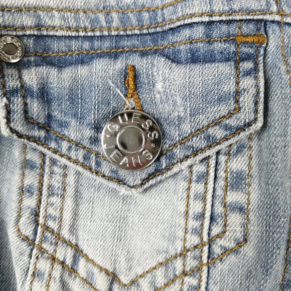 Jeans Jackets Guess Light Blue - Picture 8 of 9